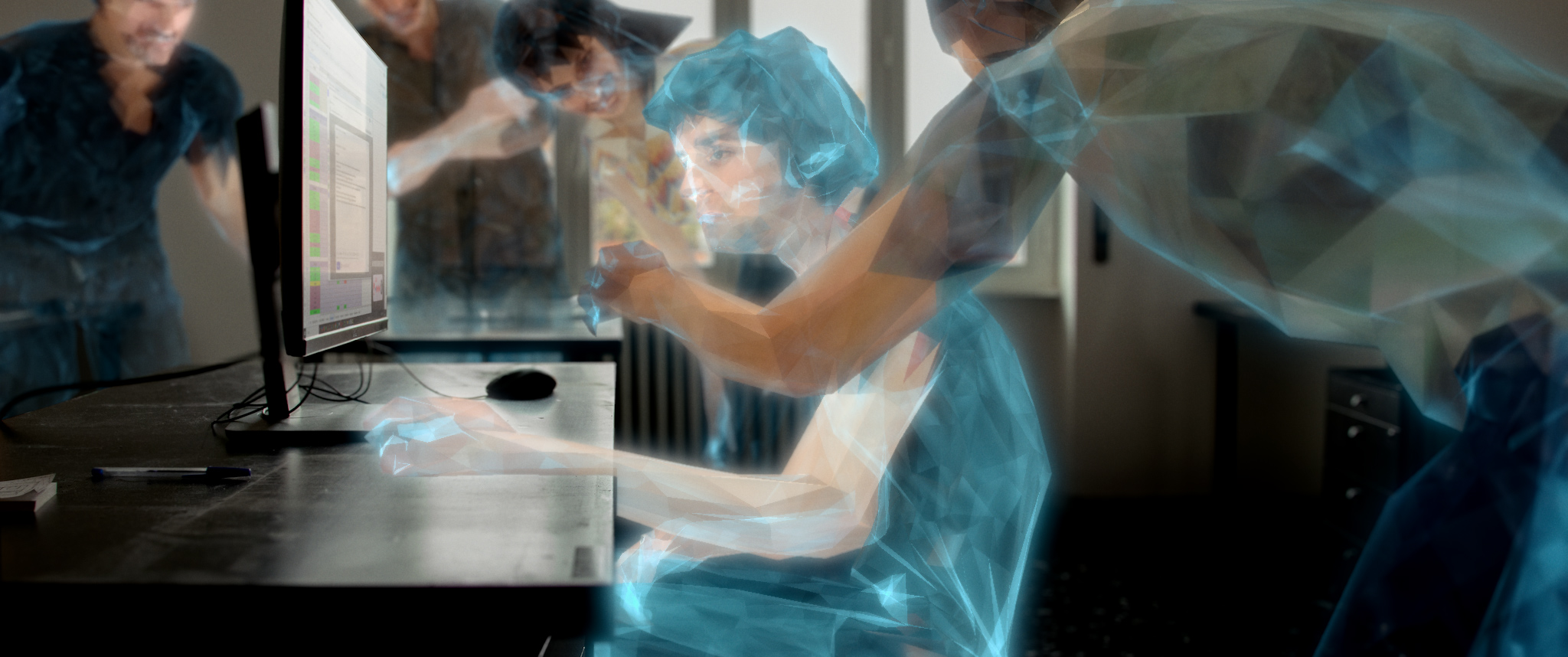 IO NON MI FERMO still: 07 ufficio Fabio freeze.